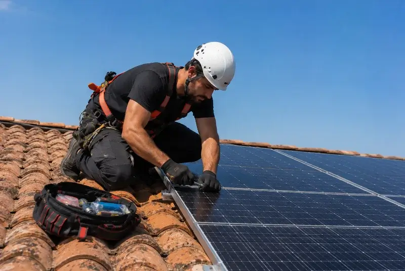 Maintenance et monitoring de panneaux solaires à Sermérieu