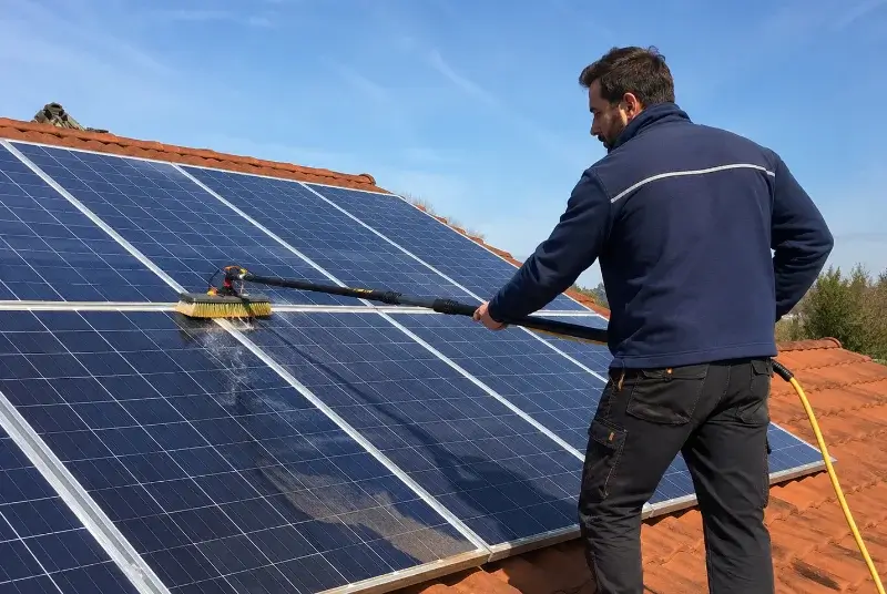 Nettoyage et entretien de panneaux solaires à Sermérieu