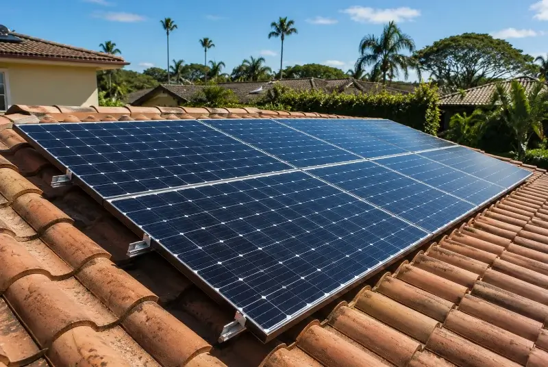 Installation de panneaux solaires à Sermérieu